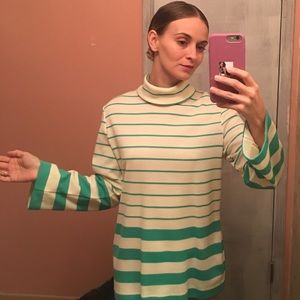 Vintage 1970s Striped Turtleneck